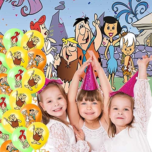 Флинтстоунс забава за забава за роденденски украси плочи балони банер торта торпи украси украси украси