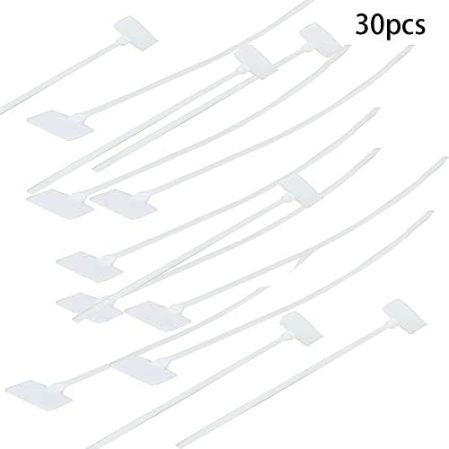 Jutagoss zip врски пластичен кабел вратоврска, 30 парчиња 7,87 инчи најлонски кабелски врски со врски за само-заклучување на вратоврските 4x200