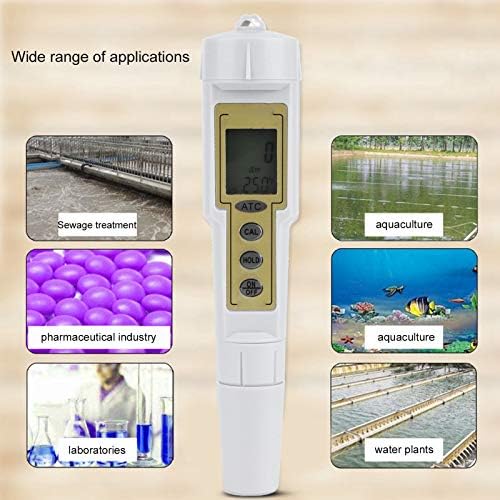 Компактна pH мерач преносни мерачи pH мерачи на монитор за квалитет на водата Инструмент за тестирање на спроводливост за индустрија