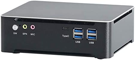 HUNSN 4K Мини КОМПЈУТЕР, Десктоп Компјутер, Сервер, Intel Quad Core I5 7300HQ, BM21b, DP, HDMI, 6 x USB3. 0, Тип-C, LAN, Паметен Тивок