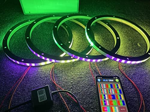 Sando Tech 6,5 '' Sonight Ring Light RGB Dream Chasing Chasing Flow LED растојание светла Декоративни звуци светлосен комплет Bluetooth Control