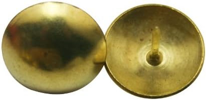 Вууикоки тркалезна голема нокти со дијаметар од 19мм со дијаметар на главата златна пакет од 100
