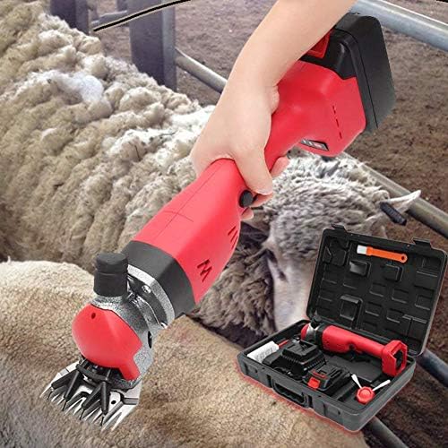 380w Електрични Ножици За Овци, Преносни Машинки За Сечење Овци со 6 Брзини, Електрични Ножици За Кози За Кози Тешки Животни