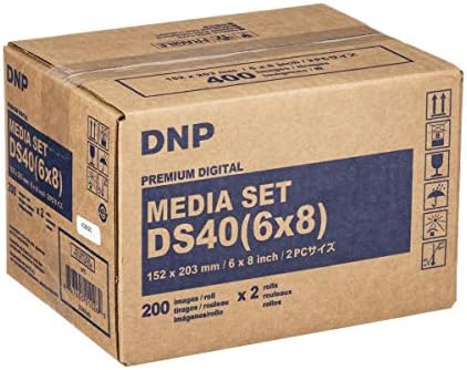 DNP 2x DS40 6x8 Dysub Печатач Хартија, 400 Сјајни Отпечатоци