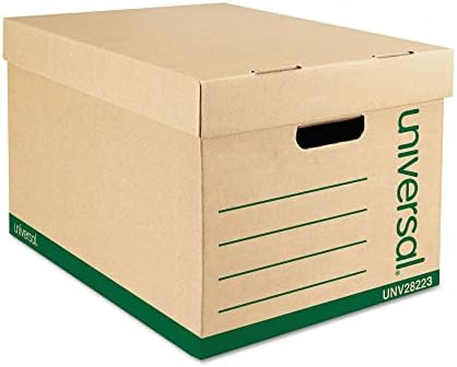 Универзална 28223 Рециклирана кутија за складирање на записи, писмо/легално, 12 x 15 x 10, Kraft