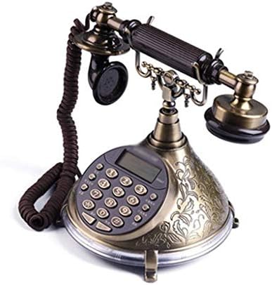 ZyzMH Антички фиксен телефон со високи луксузни домашни ретро жичен фиксни телефон за дома хотел