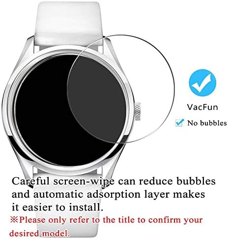 Synvy [3 пакет] Заштитник на калено стакло, компатибилен со Seiko 5 SRP661J1 9H филм SmartWatch Smart Watch Protecters