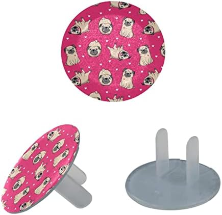 Обвивки за излез, безбедни заштитници за електрични приклучоци Декоративни приклучоци за домашни слатки пунги розова шема