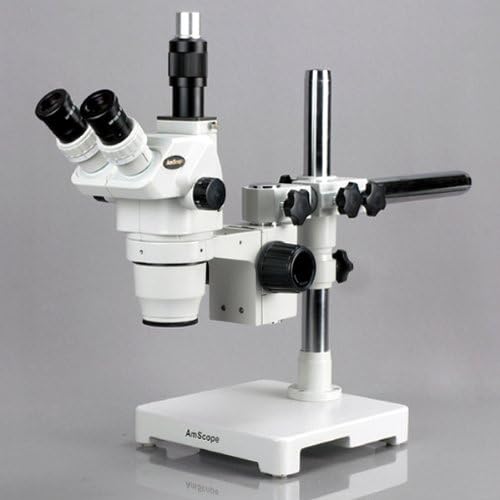 Amscope ZM-3TZ3 Професионален Тринокуларен Микроскоп За Стерео Зумирање, Ew10x Окулари, 2x-90X Зголемување, 0,67 X-4,5 X Зум Цел, Амбиентално