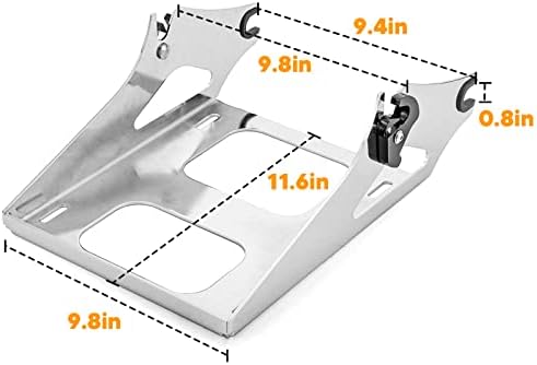 Mofun Tour Pack Mounting Rack Trunk Mount Mount Компатибилен со 2014-2023 година Харли турнеја на патот Кинг Електра Плод Пат Стрит