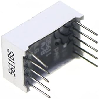 SUTK 5PCS LED дисплеј 0,56 инчи 1 бит 10pin секоја вообичаена/анодна дигитална цевка 7 сегментас LED дигитална цевка