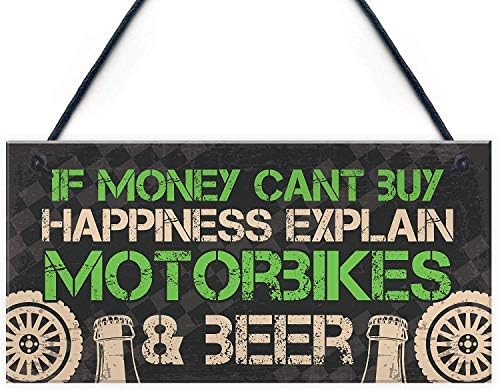 Meijiafei пиво моторцикл ентузијаст мотор, маж, пештерски знак, гаража гроздобер тато гранд подарок за него 10 x 5