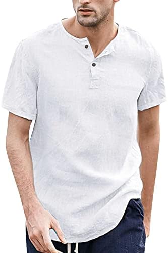 Xxbr mens henley кошули лето плажа копче за вратот маици плус големина лабава вклопена празнична празник врвови со кратки ракави обична кошула