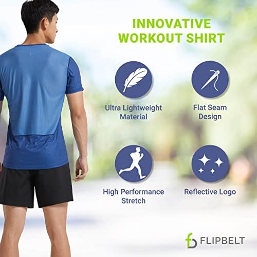 Атлетска маица со атлетска маица, теретана за кратки ракави и врвови за вежбање за мажи, брзо суво активно носење, XS - XL