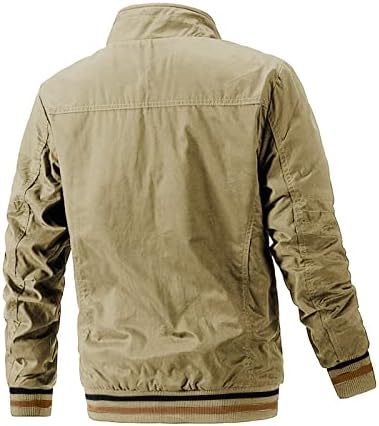 ADSSDQ MENS DOWN јакна, падот на велосипед, плус големина со долги ракави пулвер Менс, вклопување цврста боја дебели џемпери3
