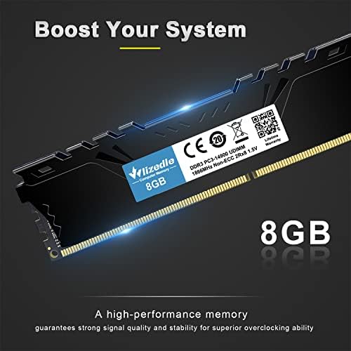 WLISELE DDR3 RAM 32GB комплет 1866MHz CL13 DIMM DESKTOP MEMORY PC3-14900 240-PIN 1.5V 2RX8 DUAL RANG