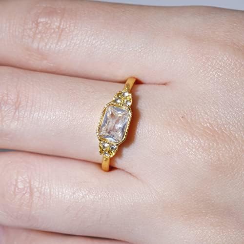 Прстени за свадба и ангажман ангажирани накит моден камен циркон за жени прстен светла накит бели прстени