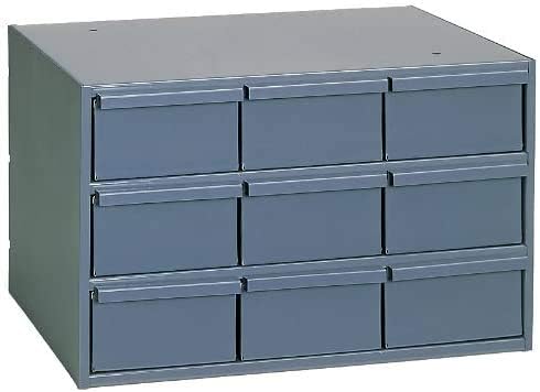 Дурам 004-95 сив ладен челик вертикален кабинет за складирање, 17-1/4 Ширина x 10-7/8 Висина x 11-5/8 длабочина, 9 фиока