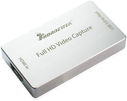 Hornettek HDMI уред за снимање на видео / рекордер за видео игри USB 3.0 1080P 60 FPS видео и аудио грабнувач -Zoom Компатибилен- За VLC, користете