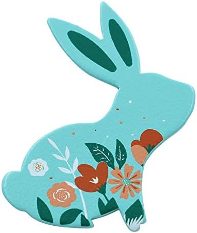 Вистински Sic Пролет Зајаче Со Цвеќиња Емајл Игла-Цветни Зајакот Ревер Игла Брошеви Симболизира Лето И Плодноста За Блузи, Капи,