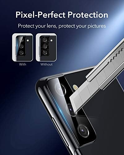ESR Заштитник На Објективот НА Фотоапаратот Компатибилен Со Samsung Galaxy S21 Плус [2-Пакет] [Калено Стакло Отпорно На Гребење] [Ултра-Тенко],