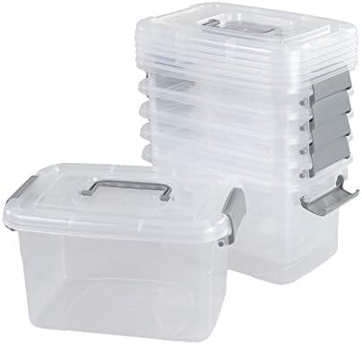 Џојин Пластични Канти За Складирање, Поставени Јасни Кутии за Складирање Поставени од 6