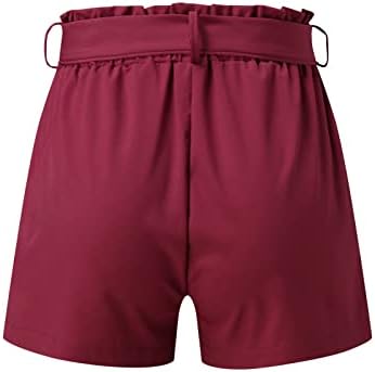 Rvidbe Flowy Shorts за жени жени летни шорцеви меки влечење еластични половини за истегнување обични атлетски активни панталони