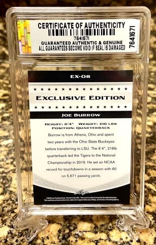 Џо Бароу 2020 Лист Специјално Издание Ексклузивен ДИЈАМАНТ-Мт 10 Дебитант Картичка ЕКС-08! КОА!