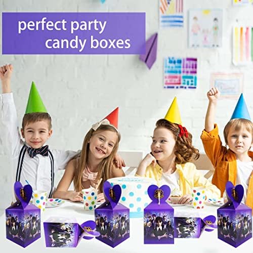 12 парчиња во среда забава фаворизираат торби за бонбони ， торби за подароци, кутии за бонбони, кутии за подароци, среда Адамс роденденски