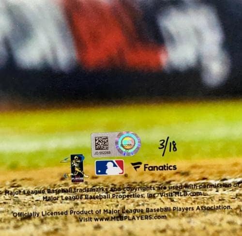 Астрос Хозе Алтаув потпиша 16x20 Фото ЛЕ 3/18 испишани фанатици + MLB Holo - Автограмирани фотографии од MLB