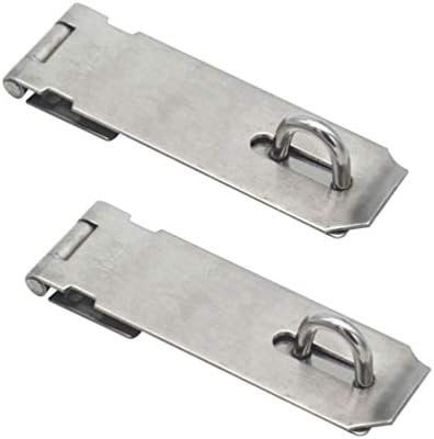 Безбедност на Nuobesty Safety Bodlock Hasp Clasp на вратата HASP заклучување на бравата од не'рѓосувачки челик за прицврстување