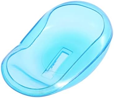 Eioflia 1pair Силиконски уво покритие заштитеник на водоотпорен штит против боење пластично уво чувар, боја на коса, капа за уши,