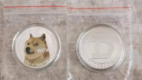 Dogecoin Злато &засилувач; Sliver Обложени Комеморативни Монета Колекционерски Dogecoin Сад Монети Легура Позлата Токен Занает