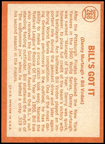 1964 Топпс 268 Бил го доби Бил Вирдон/Дани Муртауг Питсбург Пирати ВГ+ Пирати