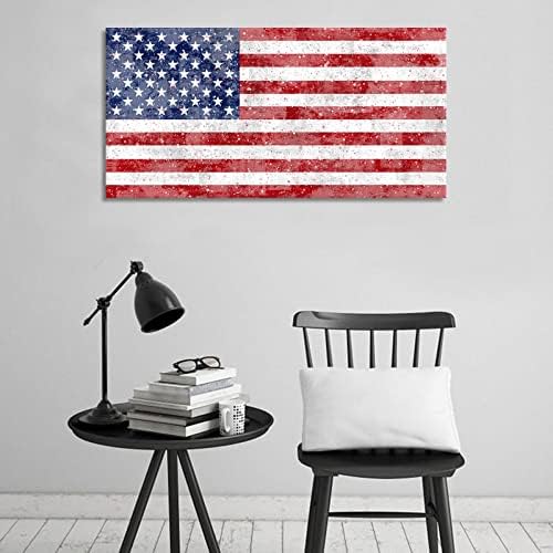 Американско знаме платно wallидна уметност во САД знаме wallидни слики дневна соба wallид декор гроздобер Национално знаме уметнички дела „starsвездите
