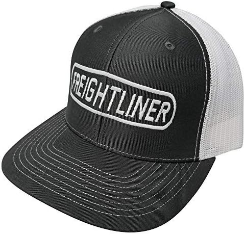 Камиони за мотори на FreightLiner Структурирано капа/прилагодлива сопствена Snapback/Women and Men/Richardson 112 јаглен - бел