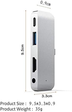 n/USB Тип-C Мобилни Про Центар Адаптер СО USB-C Pd Полнење USB 3.0 &засилувач; 3.5 мм Слушалки Приклучок Таблет Центар