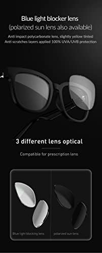 Очила Брзо Полнење Безжичен Bluetooth Паметен Титаниум Флексибилна Јачина На Шарката Отворено Уво Аудио Спроводливост На Коските