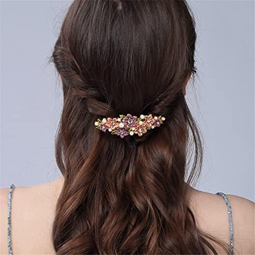 SDFGH MONET's Rose Garden Series Gradent Clower Flower Horiontal Clip Headwear Endo-Clip Clip половина додатоци за коса