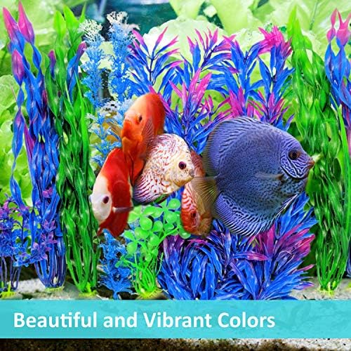 Отерли миленичиња пластични растенија за украси на резервоарот за риби голем вештачки аквариум декор и додатоци