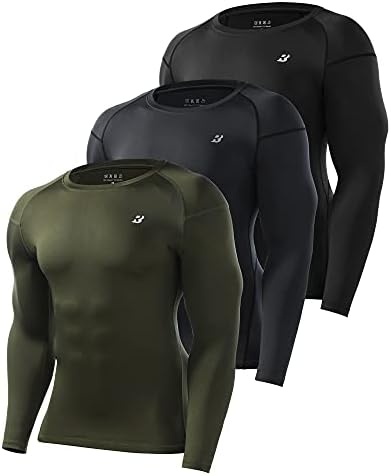 Шорцеви за компресија на патоказот за мажи 3 пакувања ладно суво атлетско тренингот долна облека за теретана спандекс базаер боксерски брифинзи