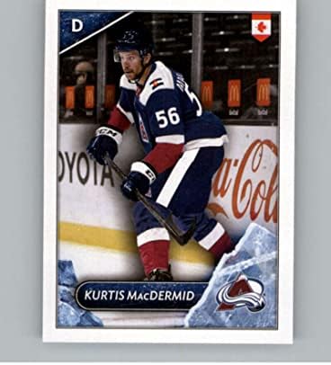 2021-22 налепници на Топс 181 Куртис Мекдермид НМ Колорадо лавина NHL налепница за хокеј налепници за тргување со картички за хокеј