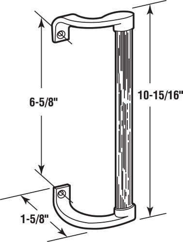 Премиер-линија Ц 1182 влечење на лизгачки врата, рачка од дрво, црни загради, дупки од 6-5/8 инчи