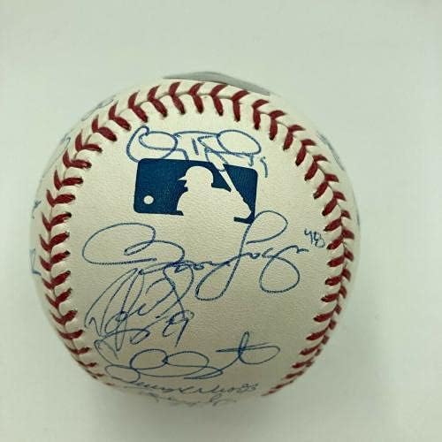 2012 година во Yorkујорк Јанкис го потпиша бејзболот Дерек etетер Маријано Ривера Штајнер - Автограмирани бејзбол