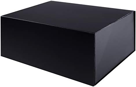 Бела кутија за подароци Luxpaper со затворање на капакот и магнет, средна големина, совршена за надавање, пакување на производи, испорака и