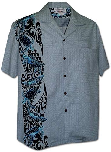 Hawaiian Honu единечен панел машки кошули Алоха