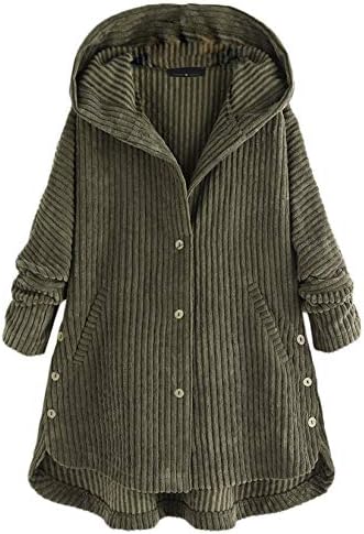 Andongnywell женски нејасни јакни од руно цврсти отворени предни копчиња со капчиња со долги ракави со џебови со џебови