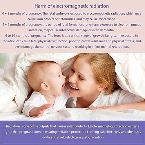 Заштита на зрачење Mehaoc, породилна облека, ЕМФ анти-зрачење облека Проводлива/Заштита на ЕМФ анти-зрачење заштита Сребрена ткаенина