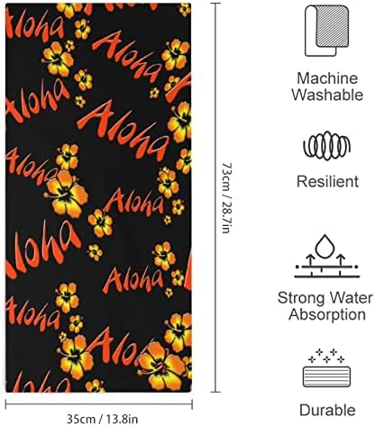 Хаваи Алоха Премиум крпи за пешкир за лице за миење крпи за миење на хотелска бања и бања