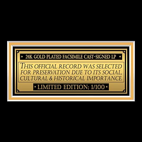Саундтрак со ретко-Т бубачки за движење со ограничен потпис, издание на злато LP сопствена рамка